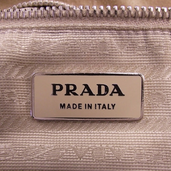 Suede Tote Beige