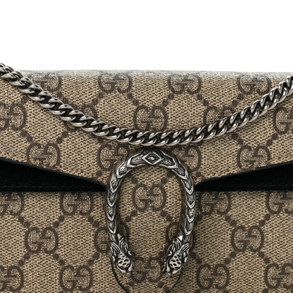 Gucci GG Supreme Monogram Super Mini Dionysus Shoulder Bag Black 6 of 12