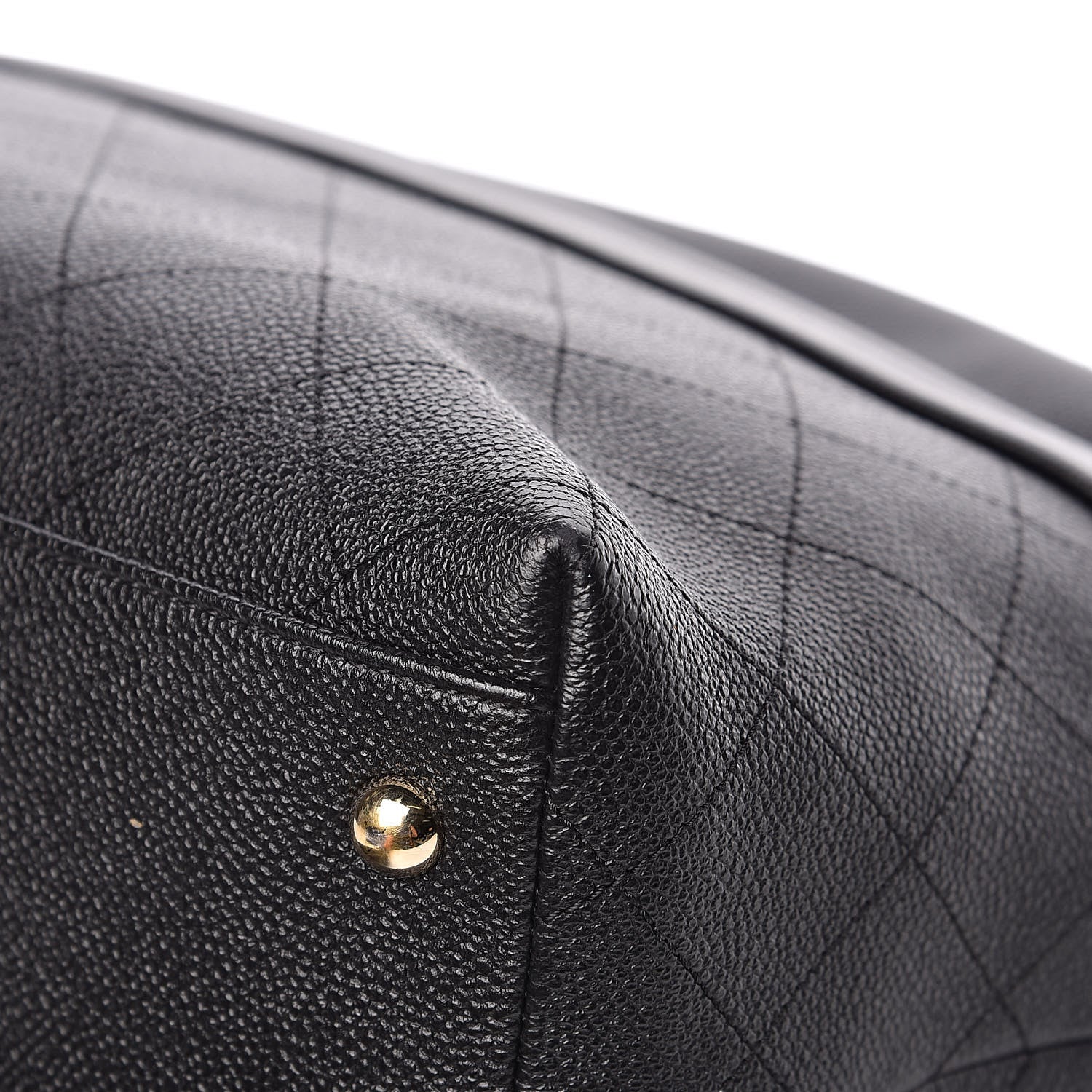 Chanel Crumpled Grained Calfskin Zip and Carry Shopping Tote Black 14 of 14