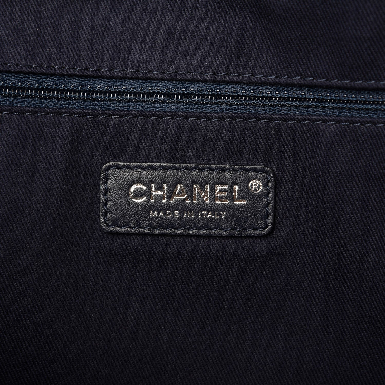 Chanel Canvas Maxi Bowling Bag Blue 8 of 9