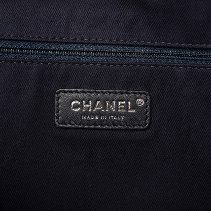 Chanel Canvas Maxi Bowling Bag Blue 8 of 9