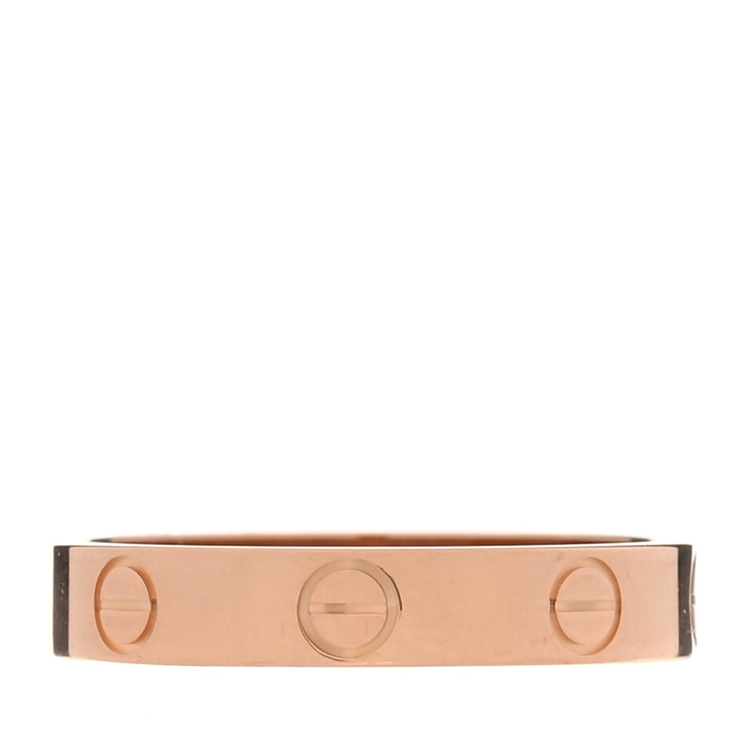 18K Pink Gold 3.5mm LOVE Wedding Band Ring 54 7