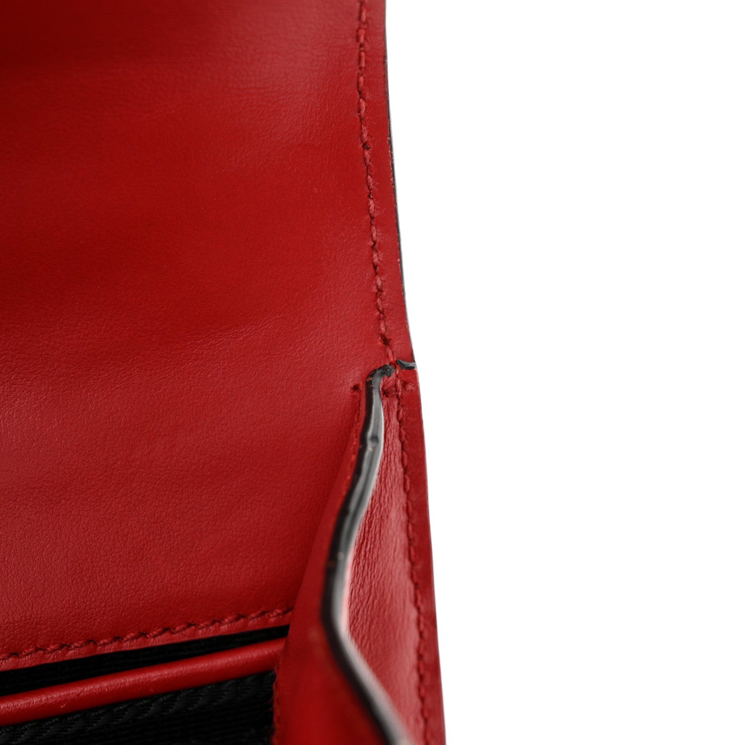 Prada Saffiano Bandoliera Flip Lock Chain Crossbody Bag Fuoco 11 of 14