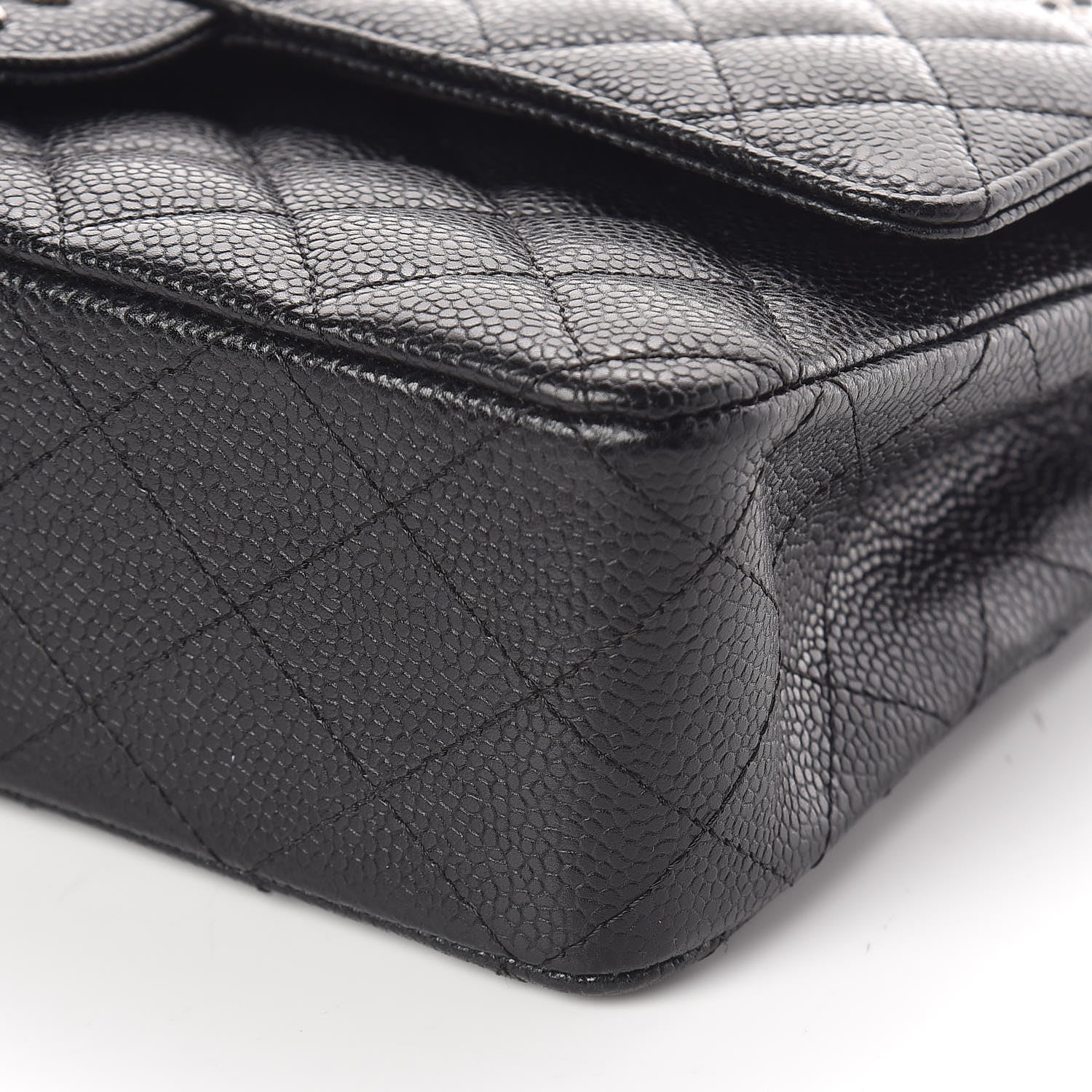 Chanel Caviar Quilted Medium Double Flap Black 10 of 11