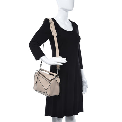 Loewe Calfskin Small Puzzle Bag Ash 2 of 8