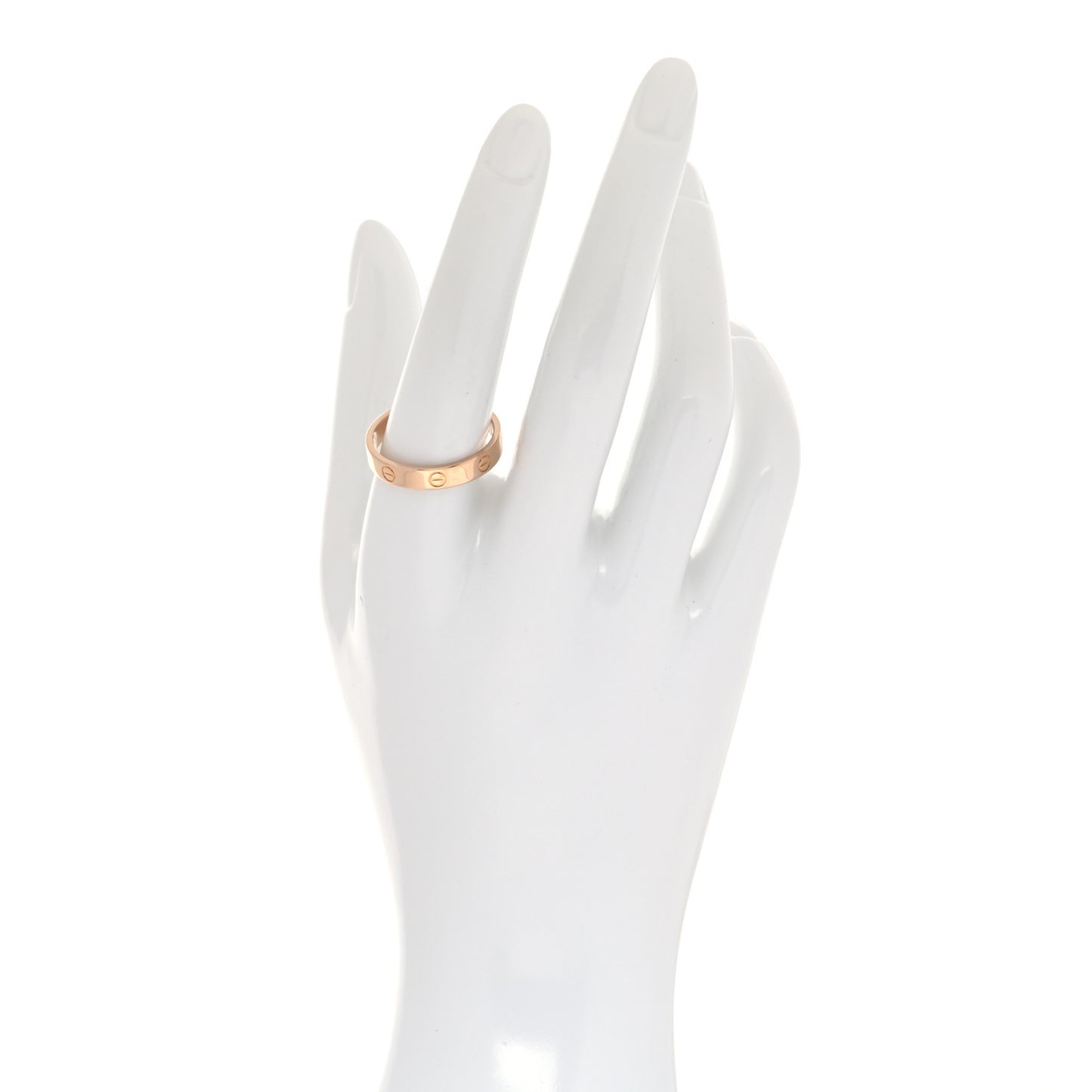 18K Pink Gold 3.5mm LOVE Wedding Band Ring 60 9