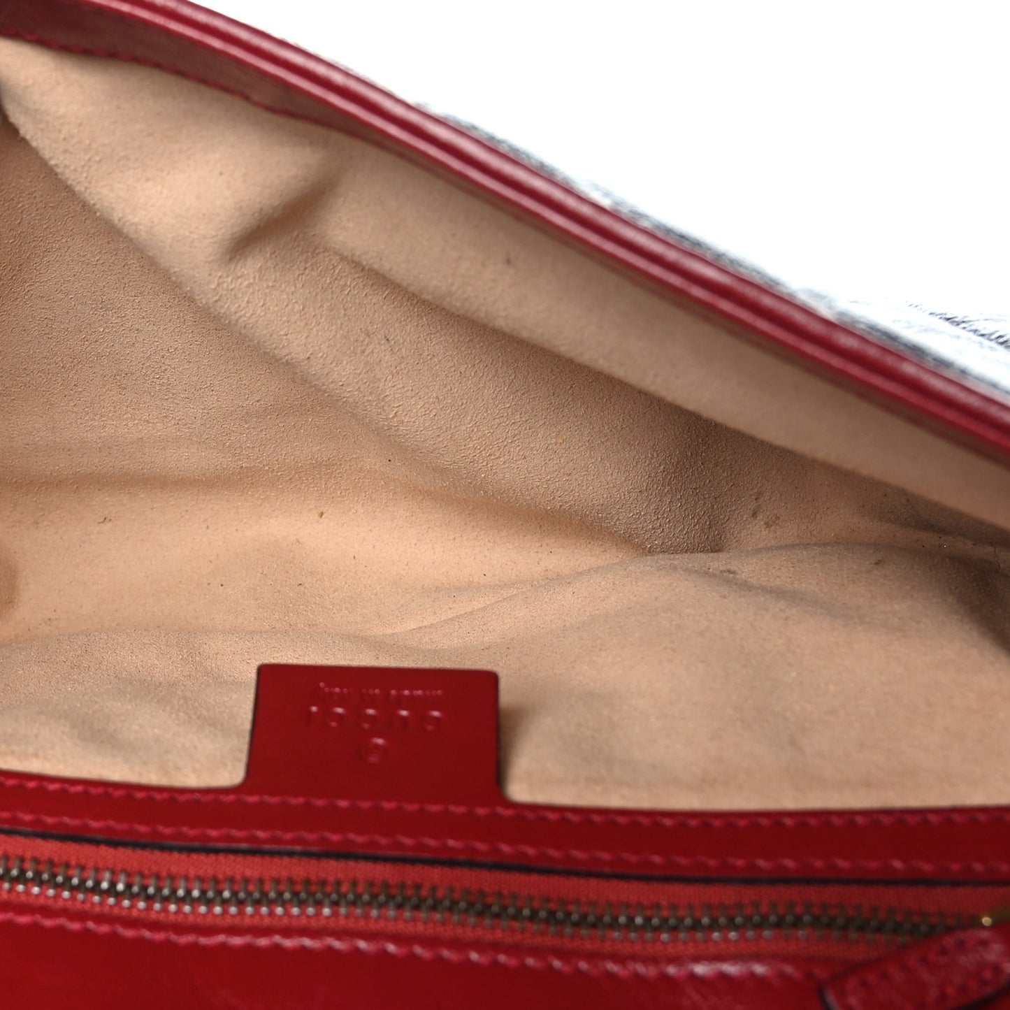 Vintage Effect Calfskin Matelasse Diagonal Small Torchon GG Marmont Shoulder Bag Black Romantic Cherry