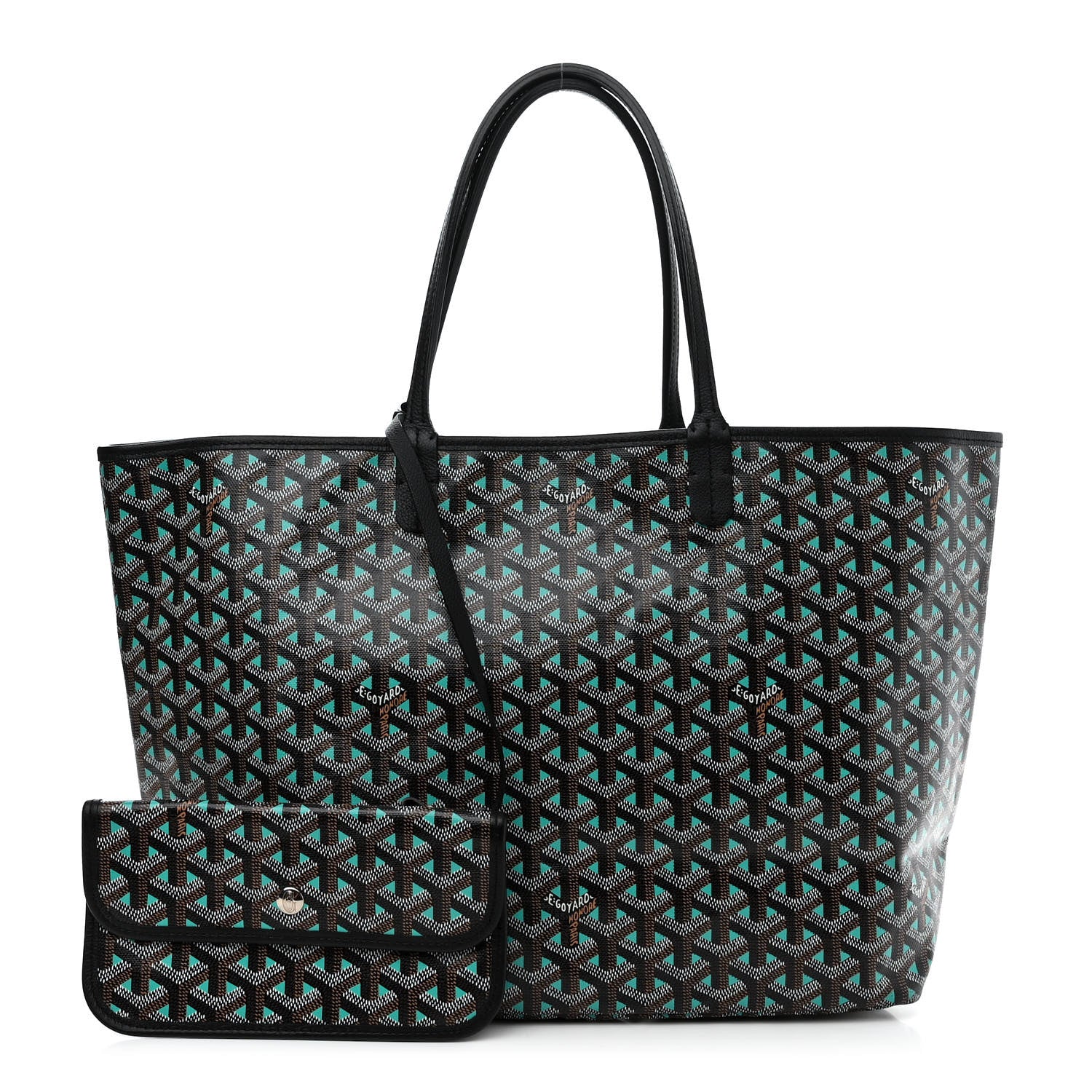 Goyard Goyardine Saint Louis Claire Voie PM Black Blue 1 of 15