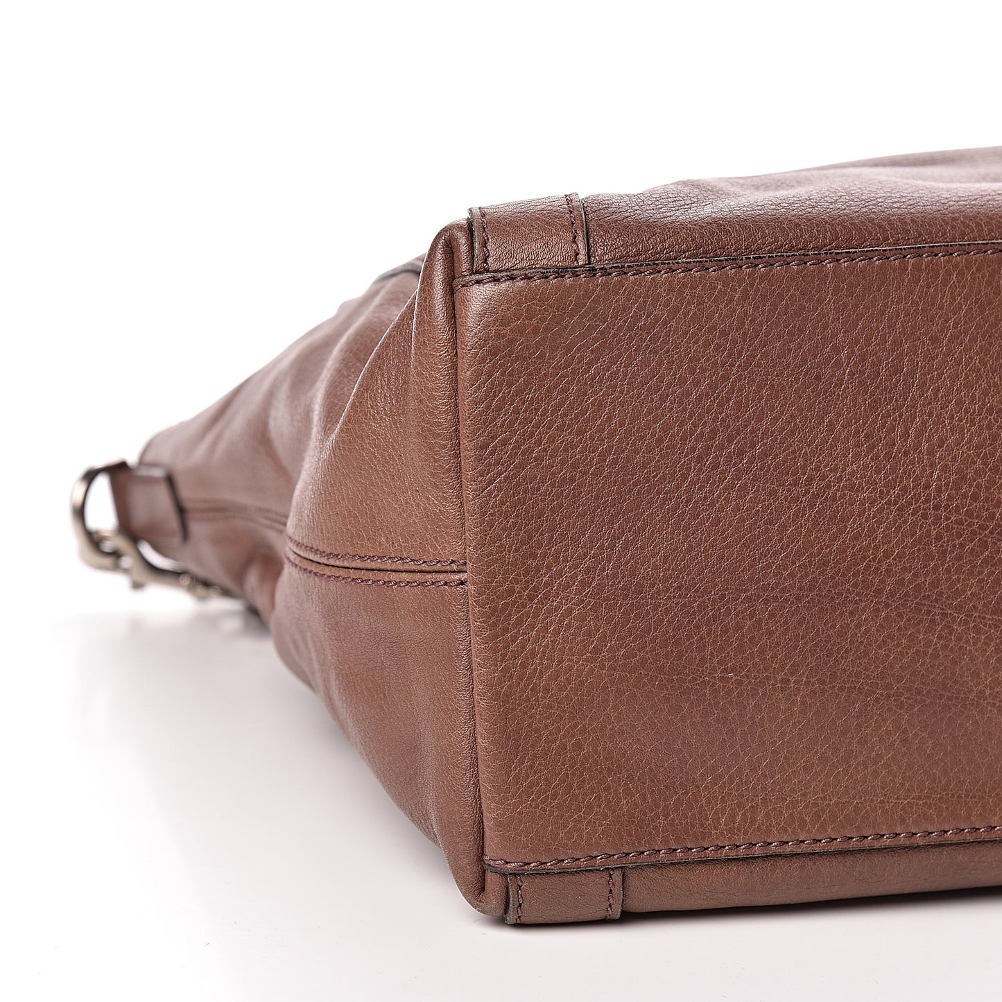 Pebbled Calfskin Medium Miss GG Top Handle Bag Light Cuir