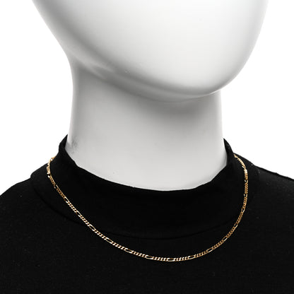 Bulgari 18K Yellow Gold Figaro Chain Necklace 16" 2 of 4
