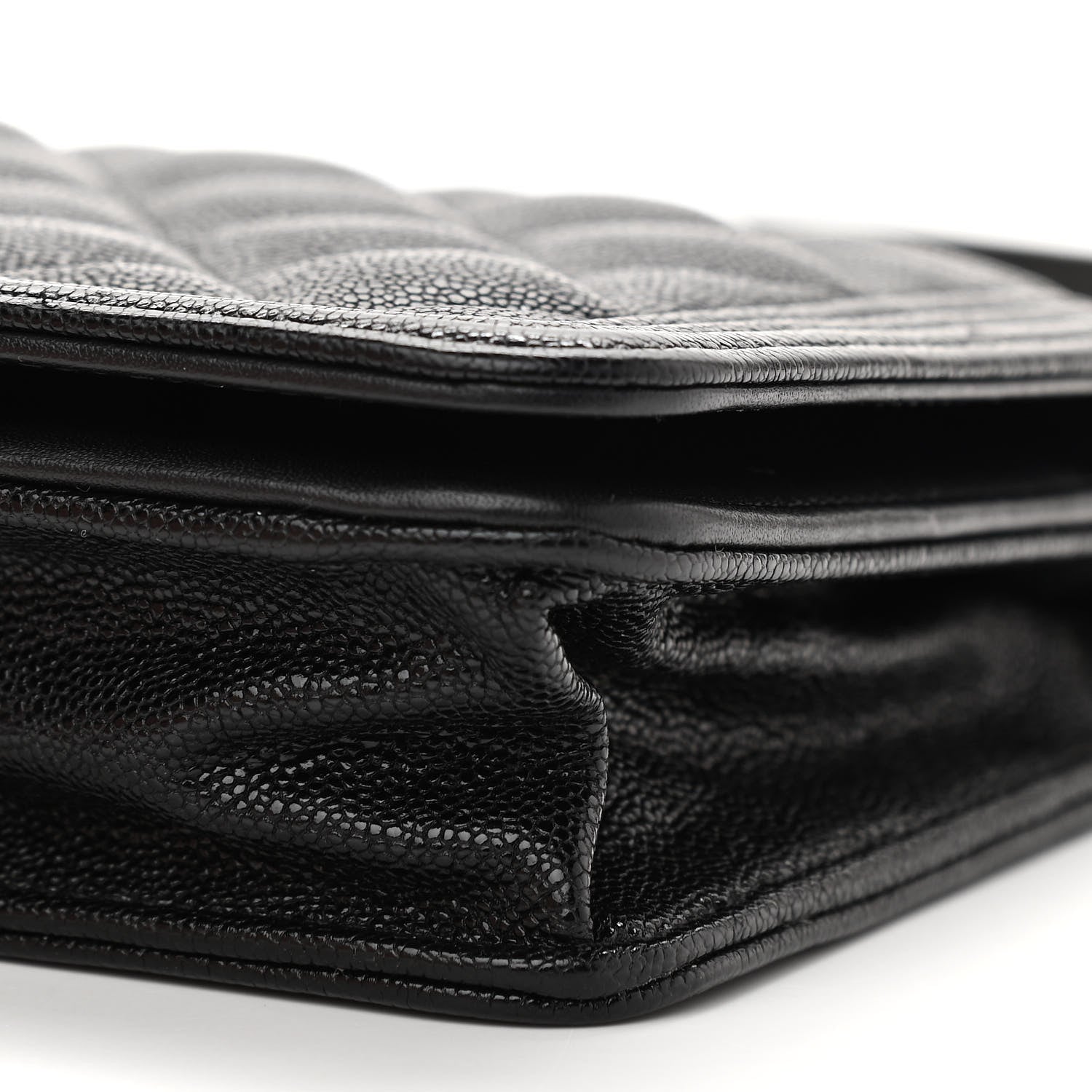 Chanel Caviar Quilted Boy Wallet On Chain WOC Black 11 of 13