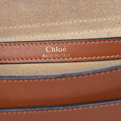 Chloe Calfskin Braided Medium Hudson Shoulder Bag Caramel 6 of 16