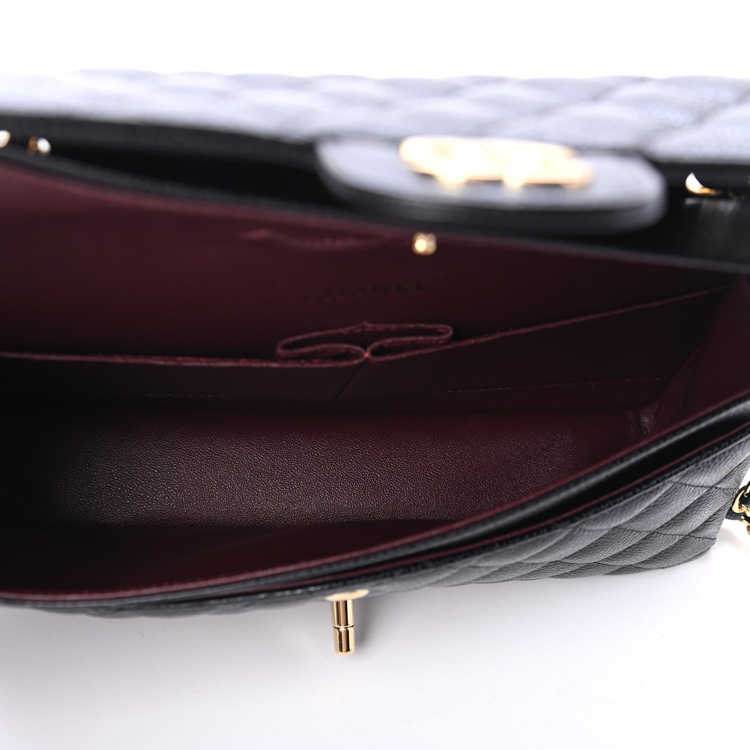 Chanel Caviar Quilted Medium Double Flap Black 5 of 5
