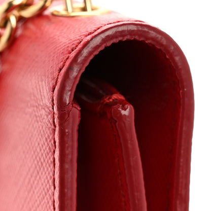 Salvatore Ferragamo Hammered Calfskin Mini Miss Vara Bow Chain Bag Red 11 of 11