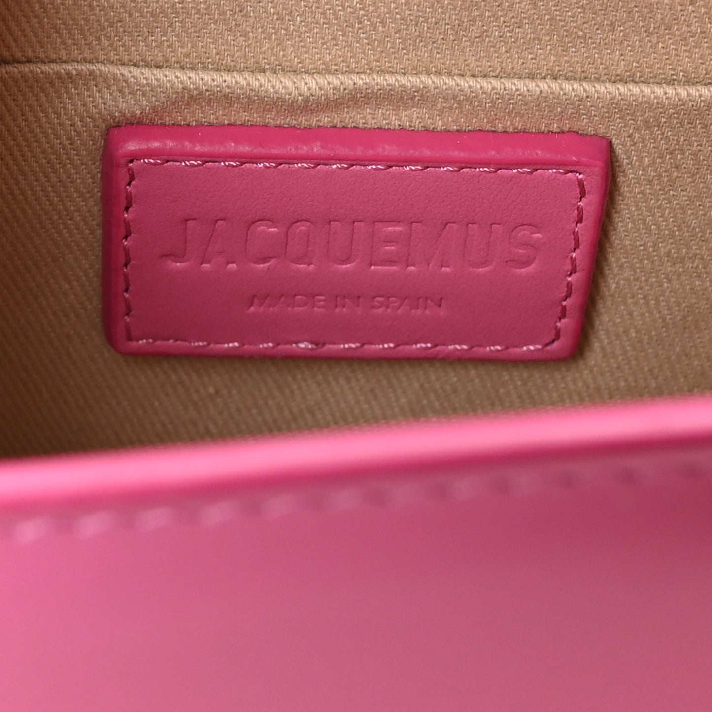 Calfskin Le Chiquito Noeud Dark Pink