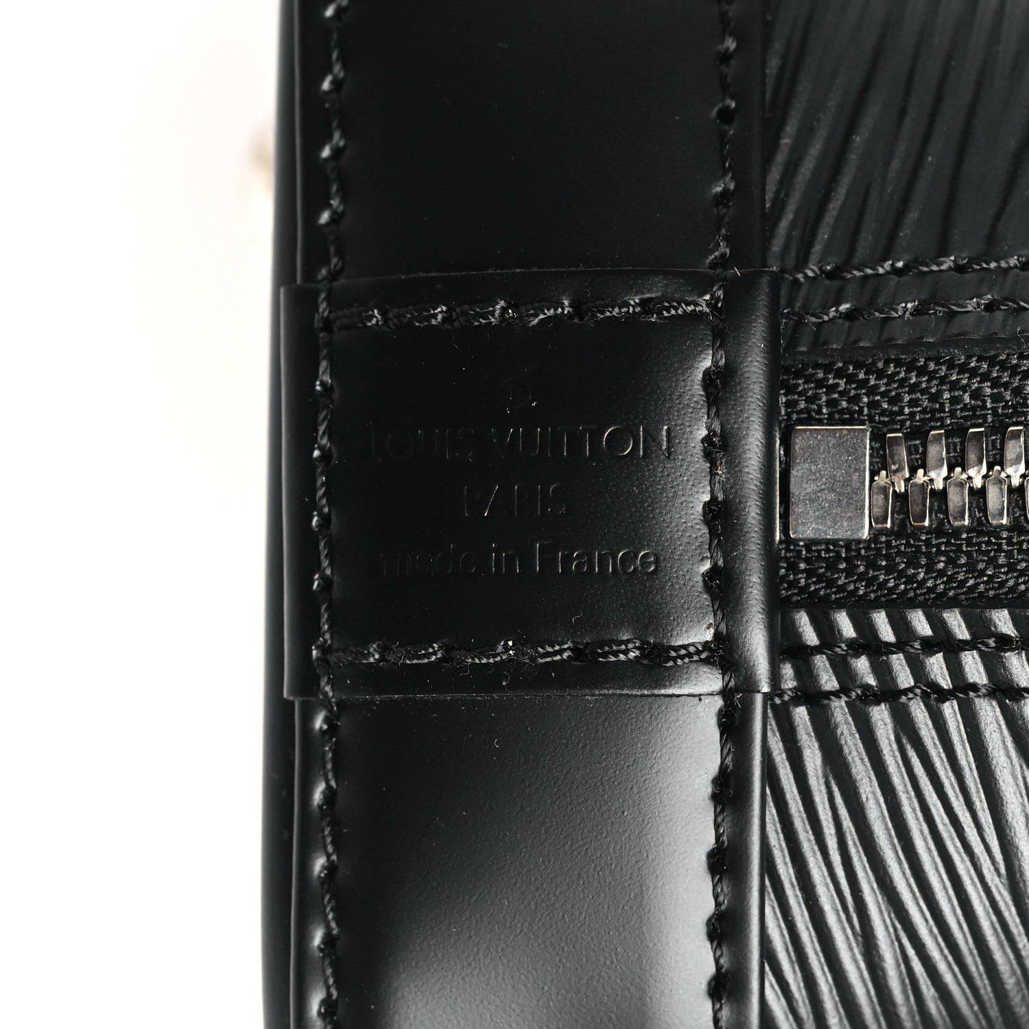 Louis Vuitton Epi Jacquard Alma BB Black 6 of 8