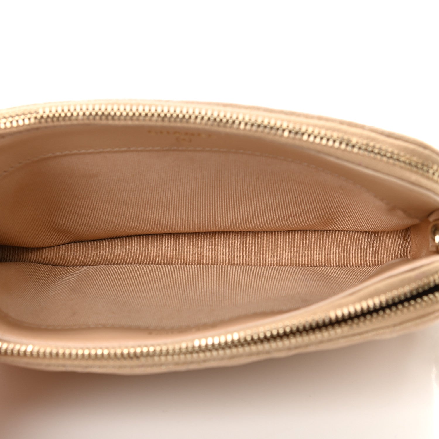 Chanel Iridescent Caviar Quilted Small Clutch With Chain Beige 5 of 16