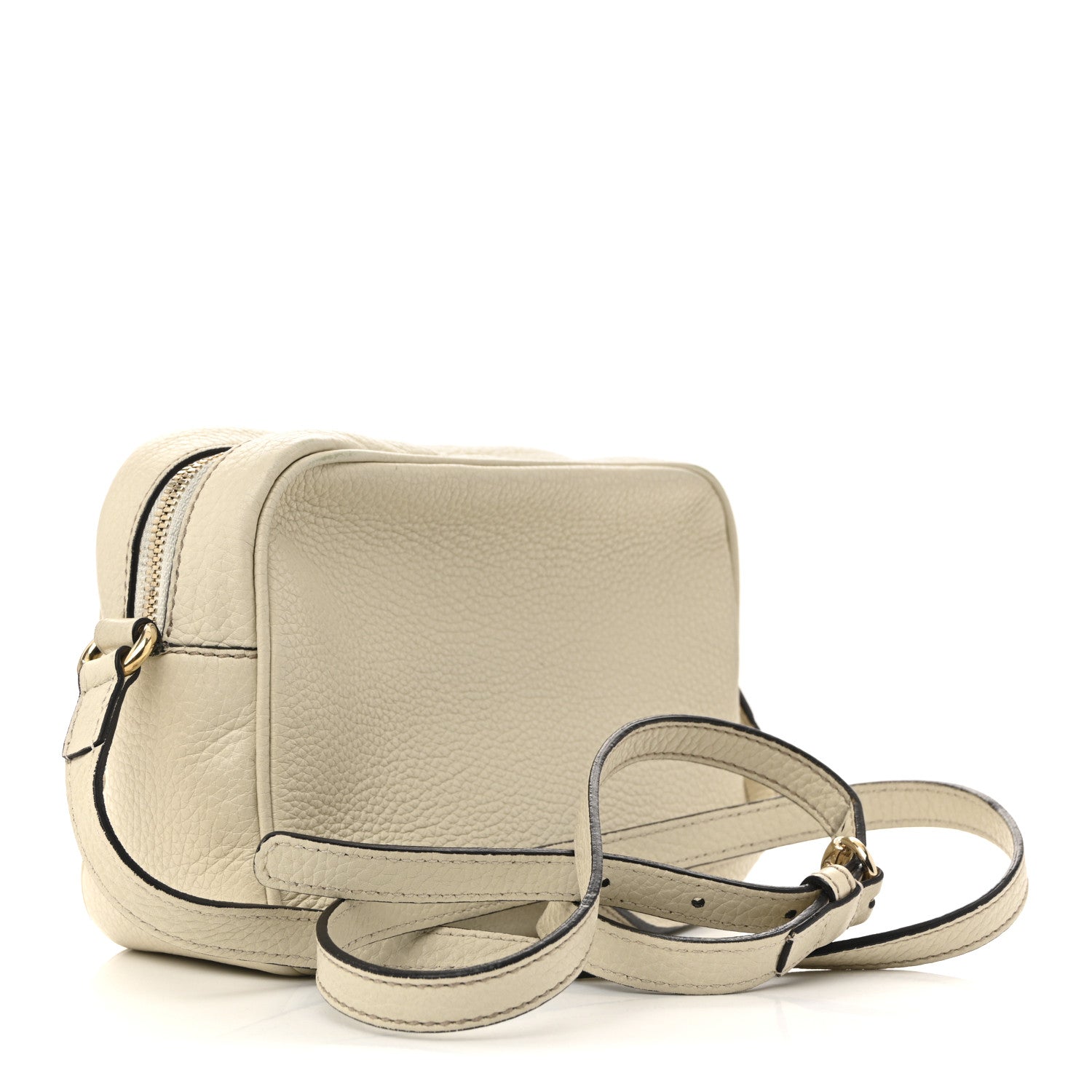 Gucci Pebbled Calfskin Small Soho Disco Bag Off White 3 of 15