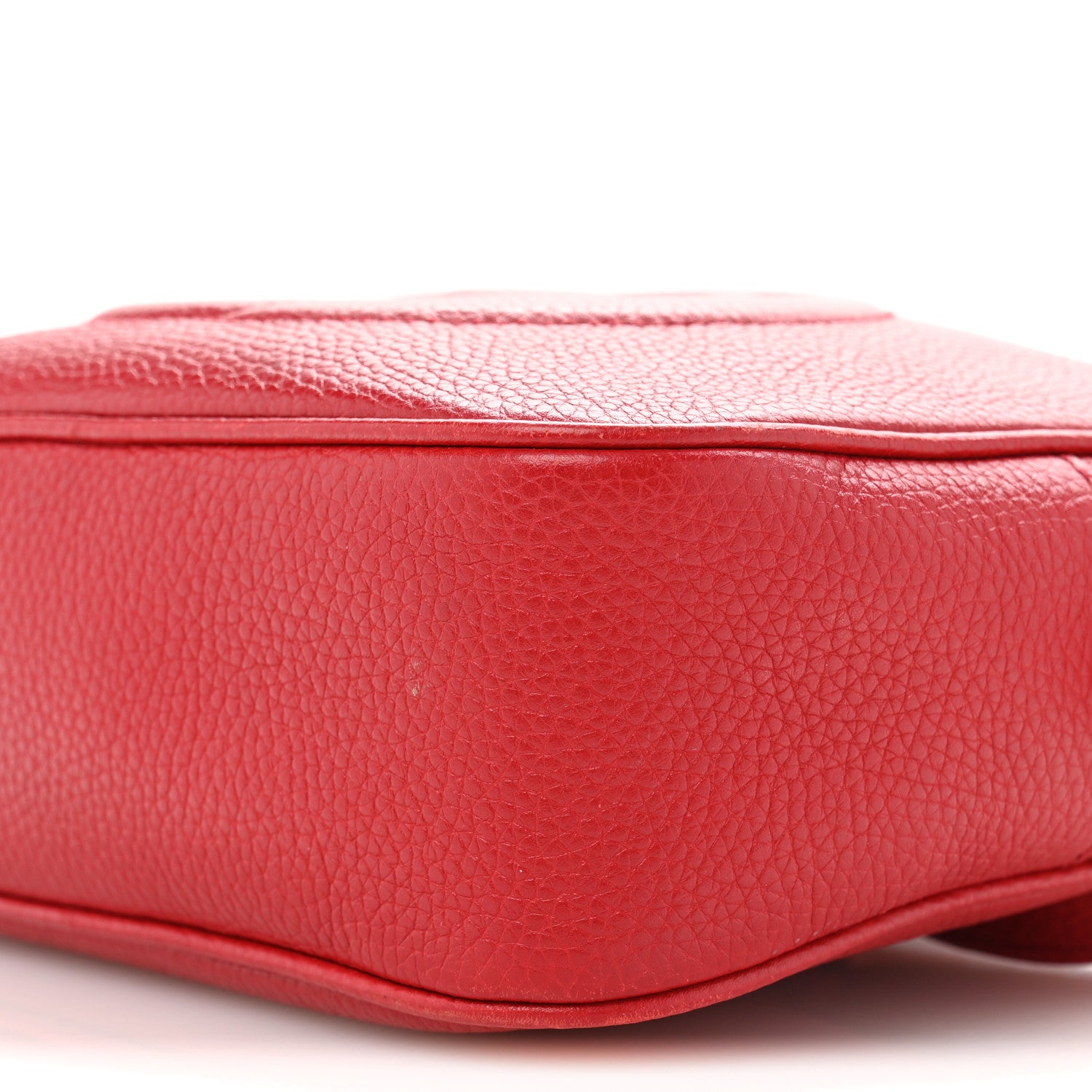 Gucci Pebbled Calfskin Small Soho Disco Bag Tabasco Red 10 of 12