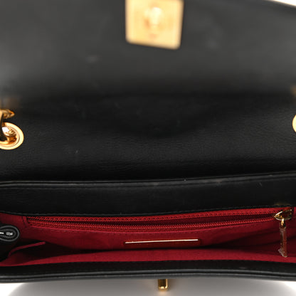 Chanel Calfskin Quilted Small Underline Flap Black 5 of 9