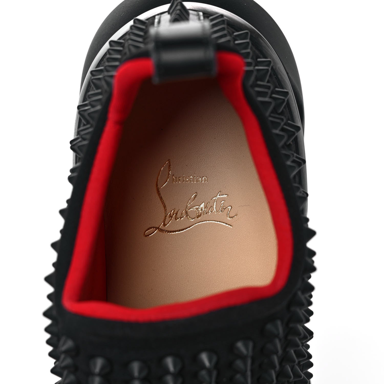 Christian Louboutin Neoprene Spike Sock Donna Flat Sneakers 37.5 Black 7 of 7