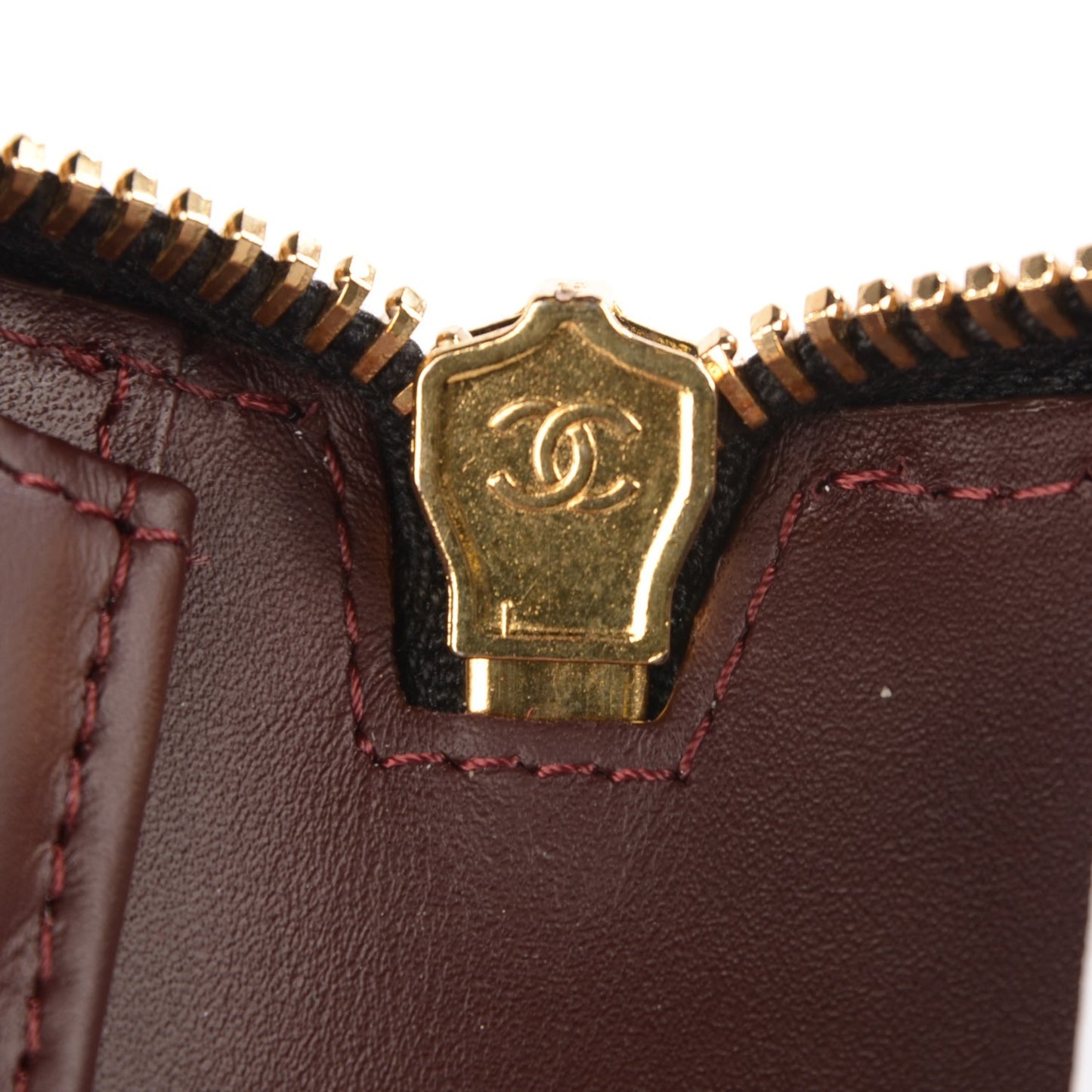 Caviar Quilted Large Zipped Wallet Black