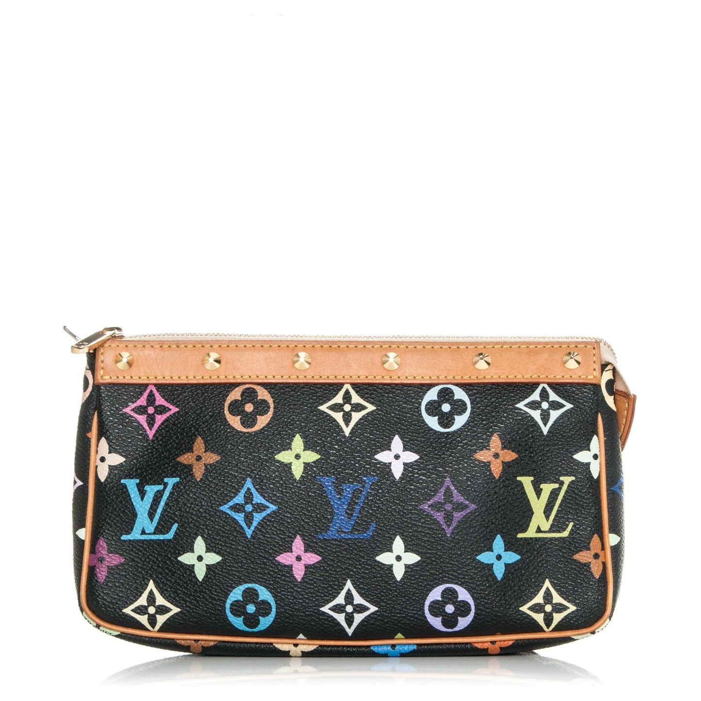 Monogram Multicolor Pochette Accessories Black