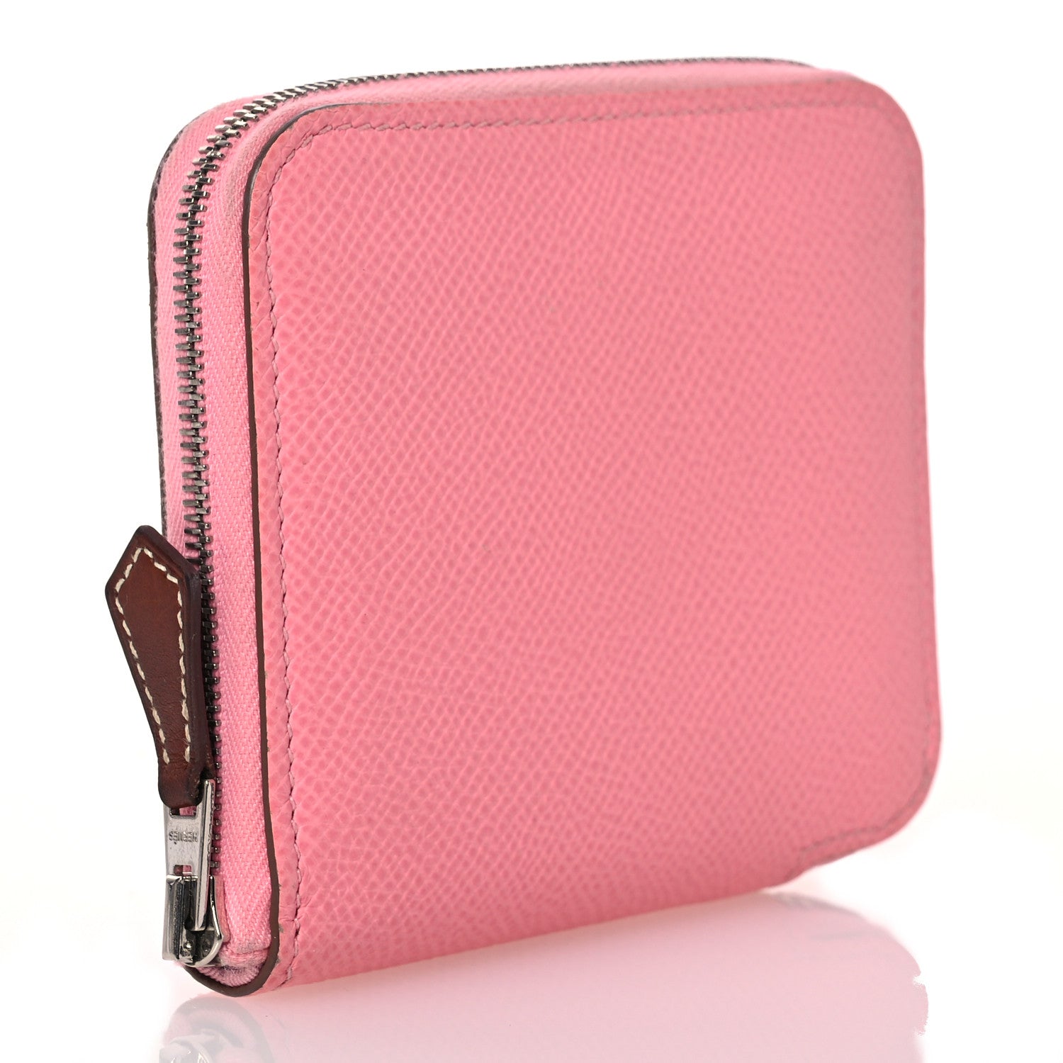 Hermes Epsom Silk'in Compact Wallet Rose Confetti 3 of 12
