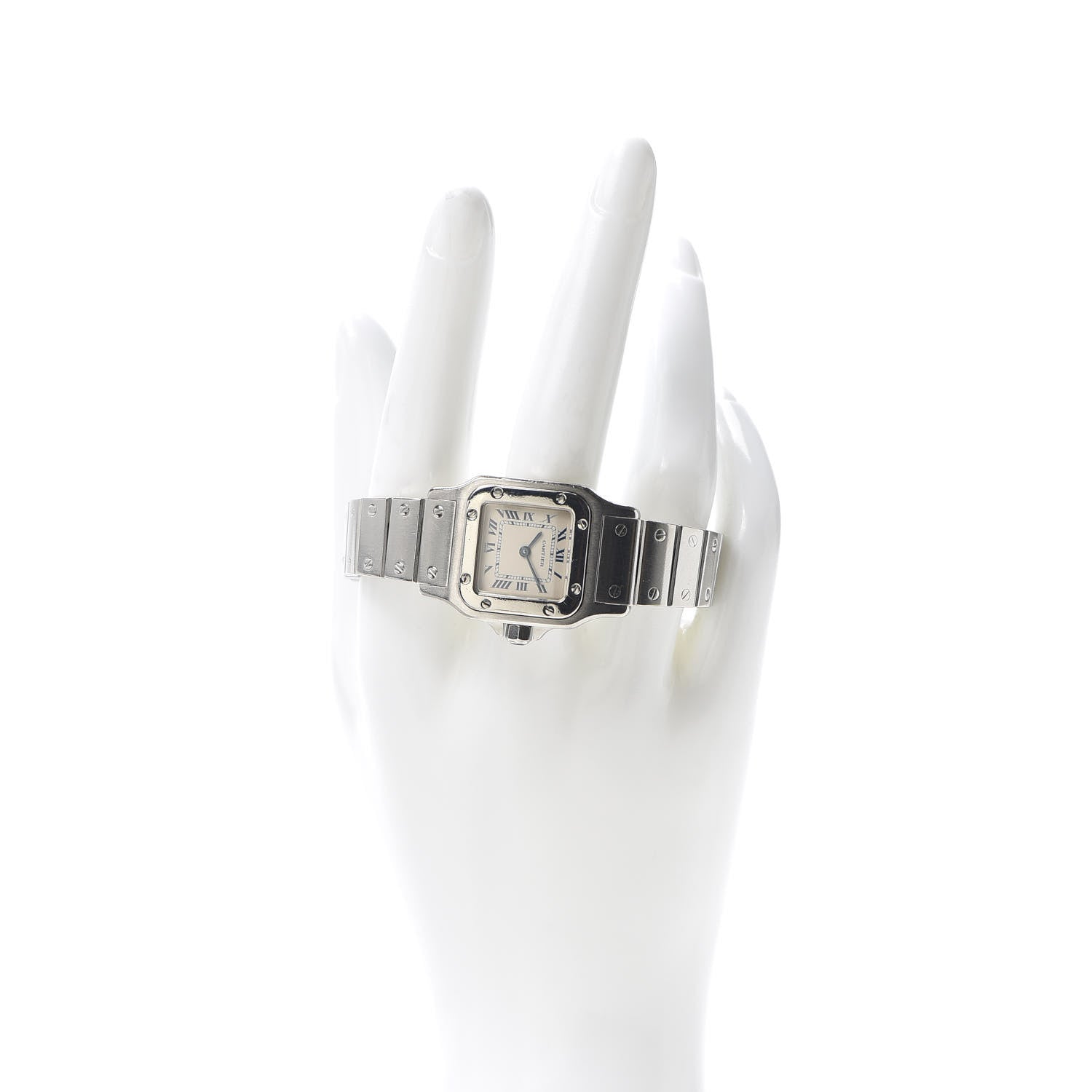 Cartier Stainless Steel 24mm Santos de Galbee Quartz Watch 2 of 5