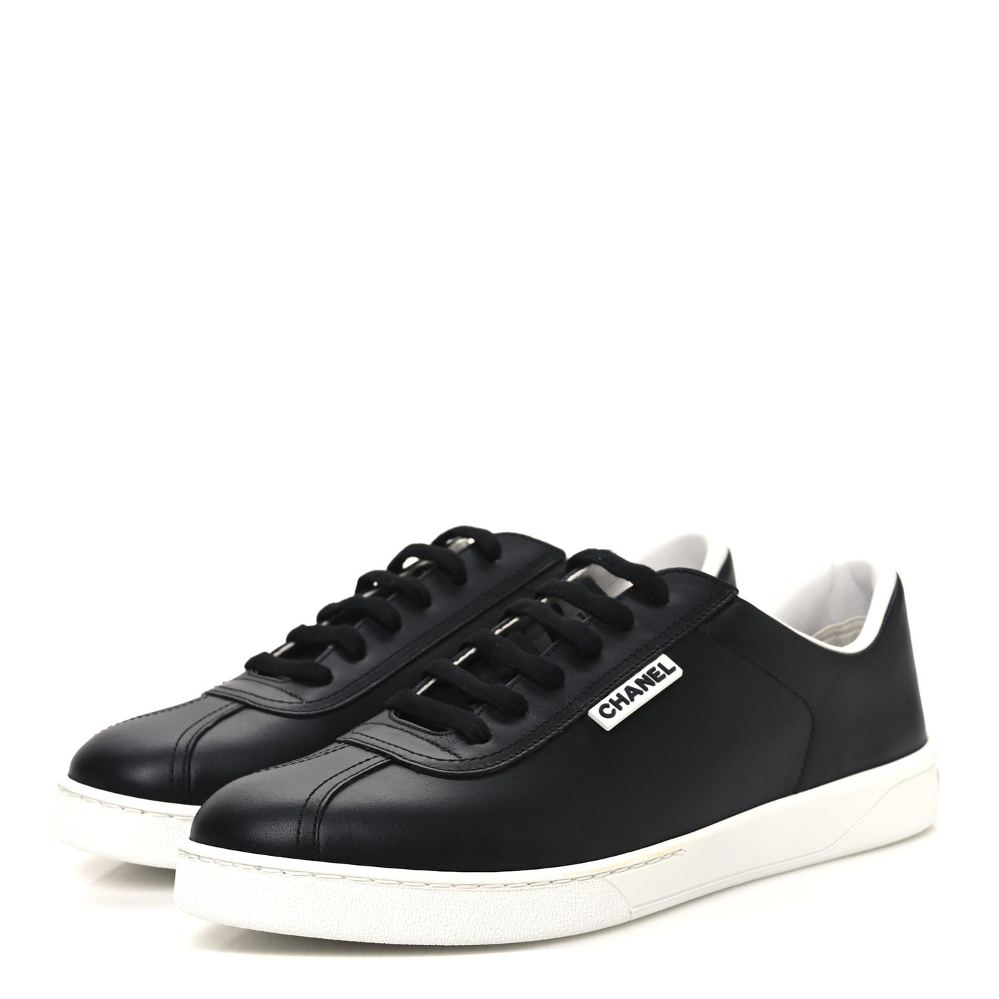 Calfskin CC Womens Sneakers 41 Black