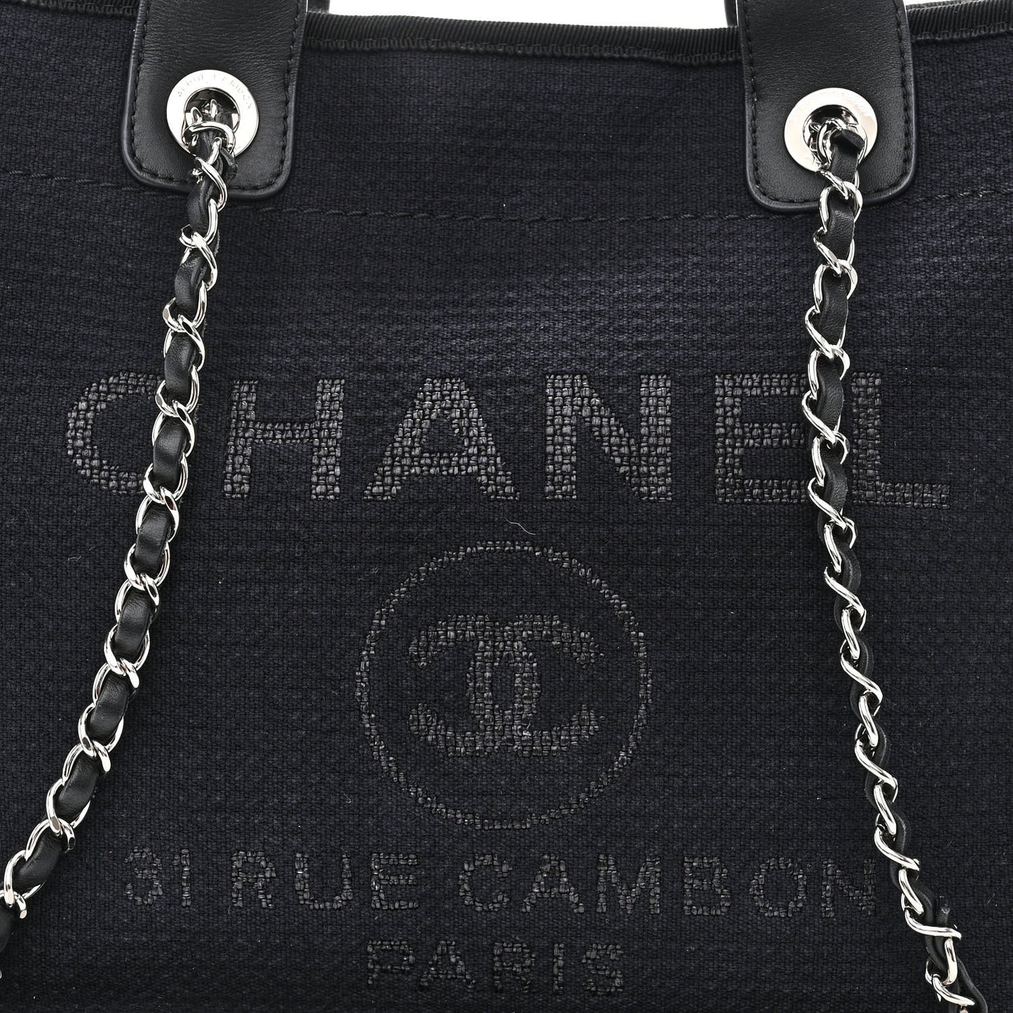 Mixed Fibers Small Deauville Tote Black