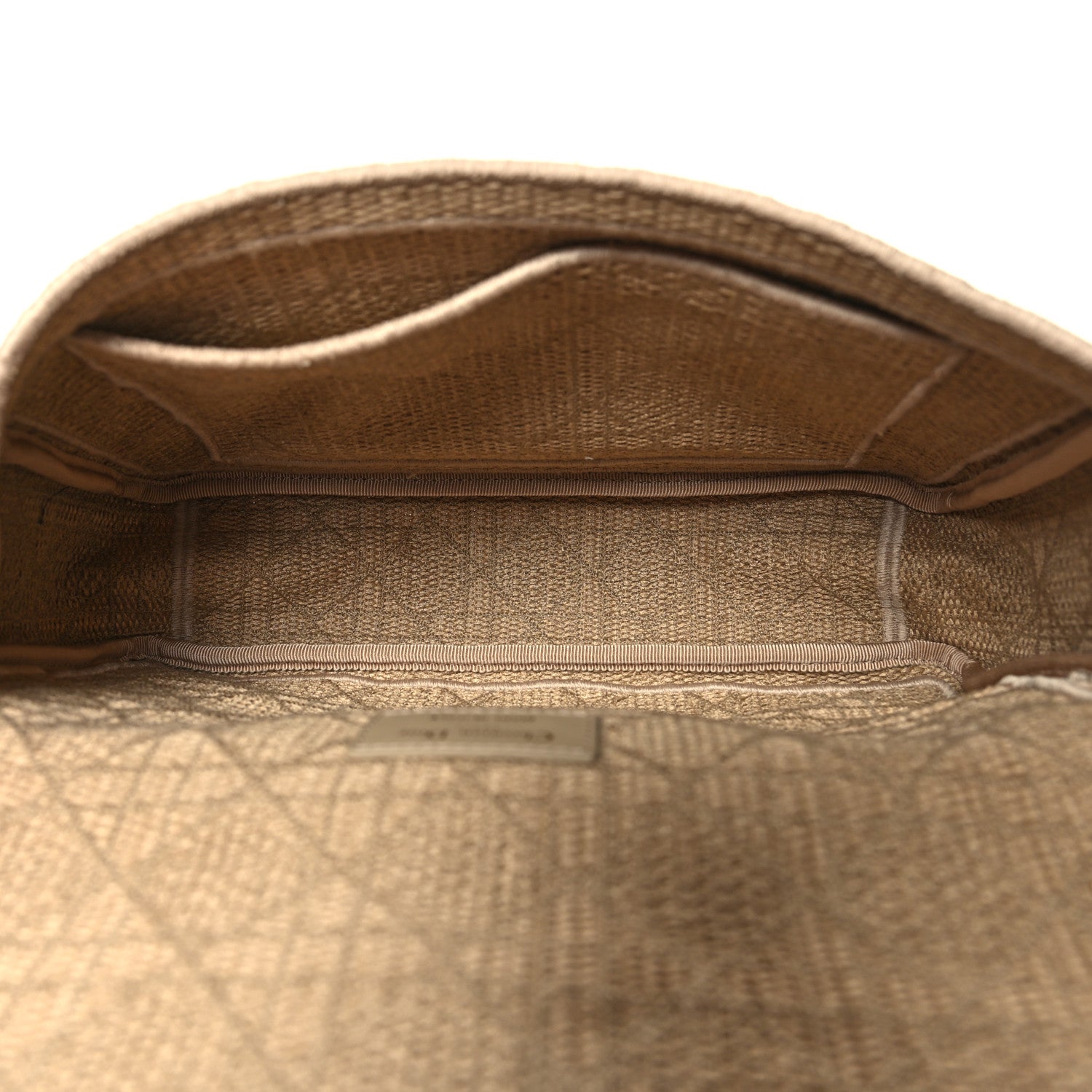 Christian Dior Raffia Calfskin Medium Caro Bag Beige 5 of 9