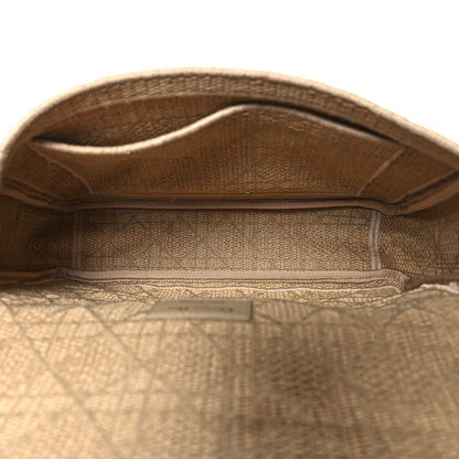 Christian Dior Raffia Calfskin Medium Caro Bag Beige 5 of 9