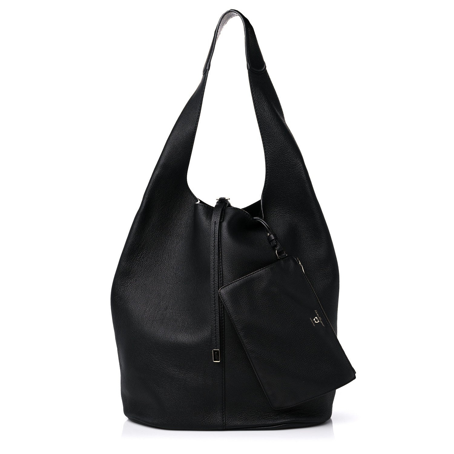Salvatore Ferragamo Deerskin Sfilata Hobo Black 1 of 13