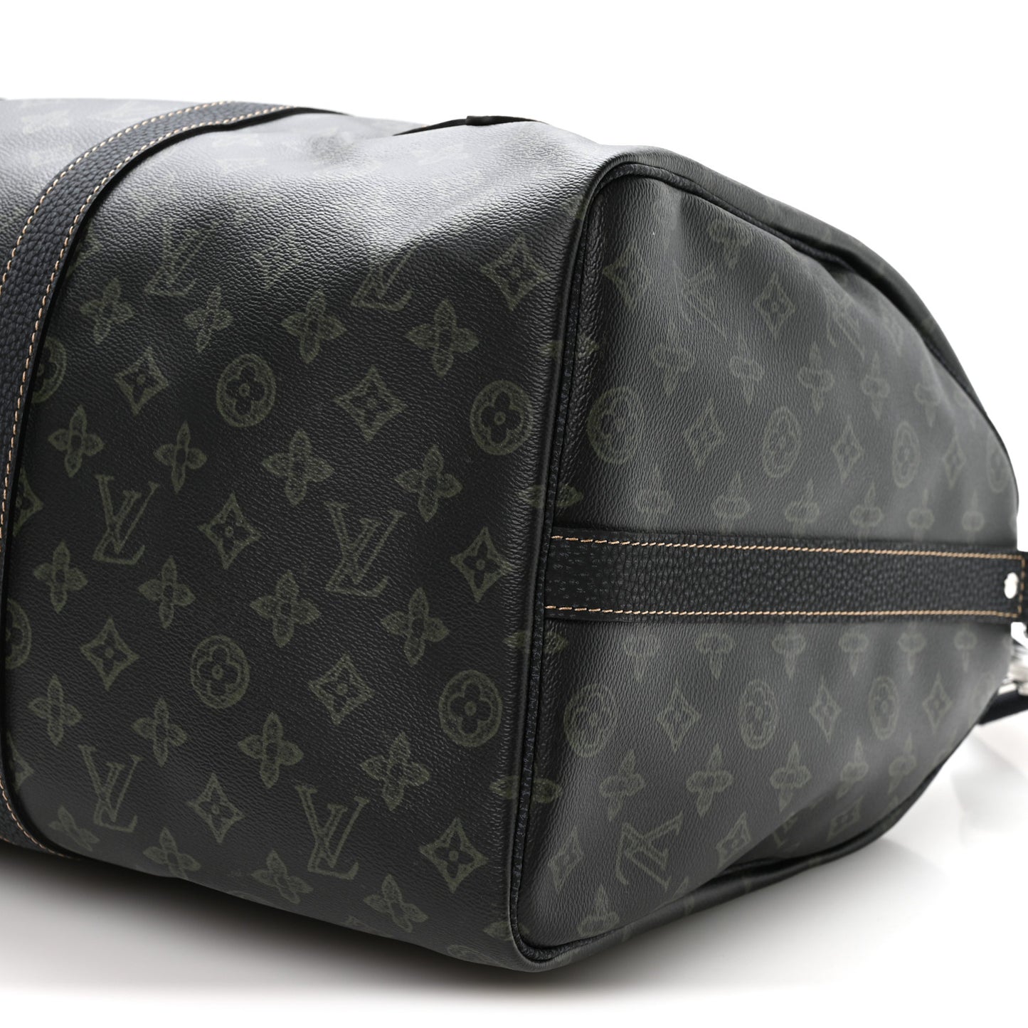 Monogram LV Record Keepall Bandouliere 50 Dark Green