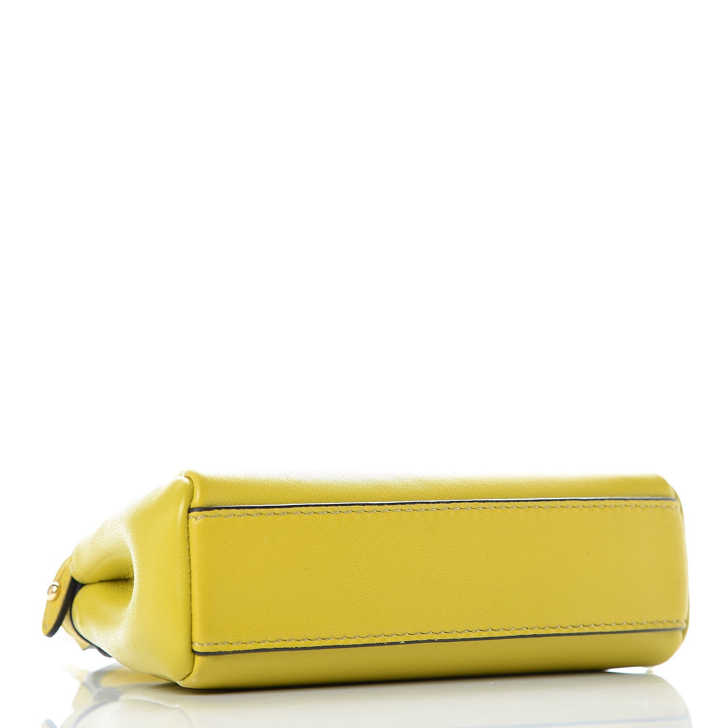 Fendi Shiny Nappa Micro Peekaboo Iconic Satchel Lime 4 of 11