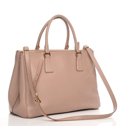 Prada Saffiano Medium Galleria Double Zip Tote Cammeo 4 of 9
