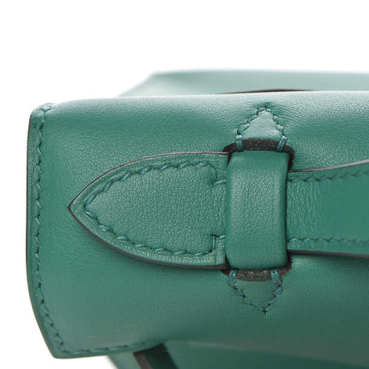 Hermes Swift Kelly Pochette Clutch Vert Vertigo 11 of 28