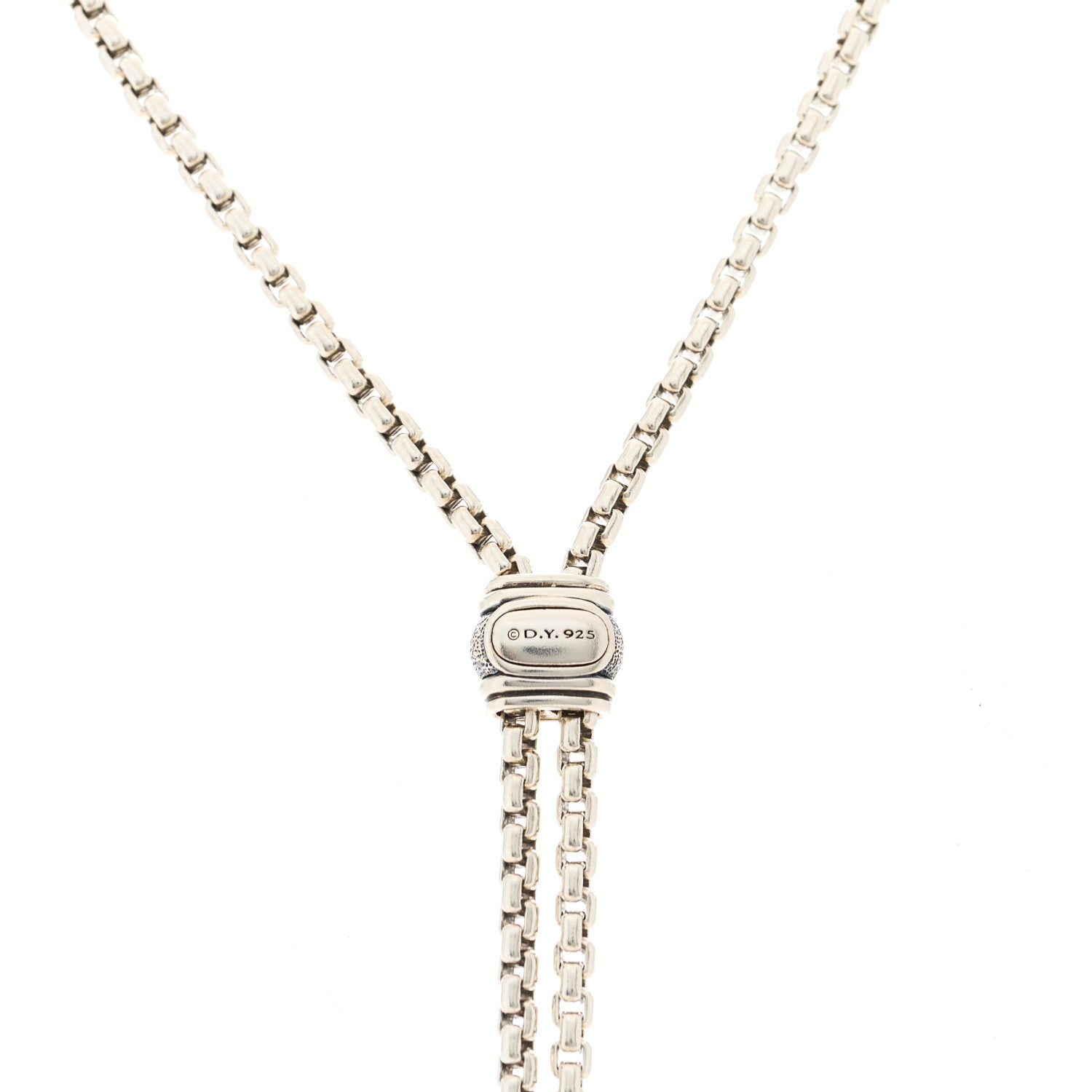 David Yurman Sterling Silver Diamond Renaissance Tassel Necklace 3 of 3