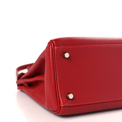 Hermes Togo Kelly Retourne 32 Rouge Vif 8 of 9