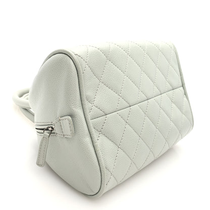 Chanel Caviar Quilted Small Bowler Grey 4 of 12