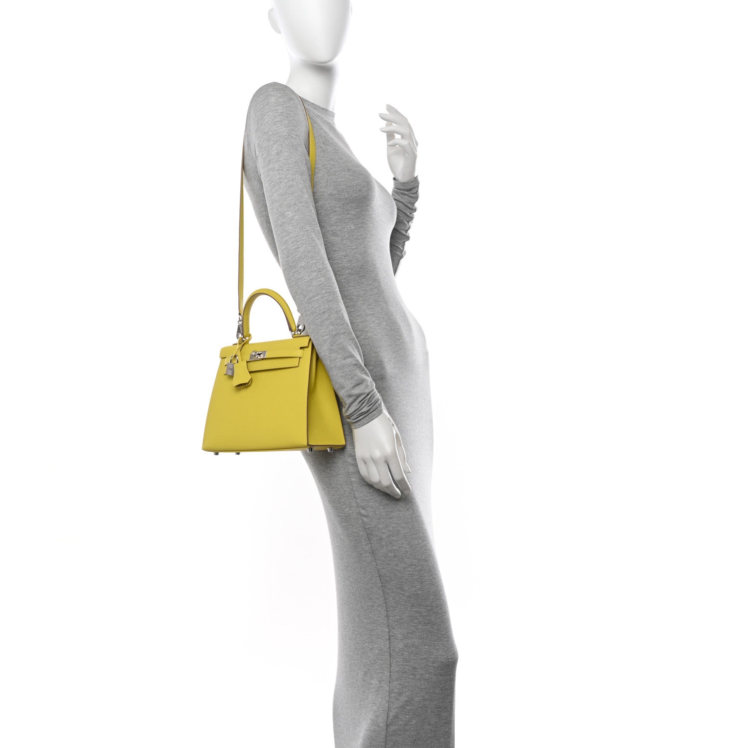 Hermes Epsom Kelly Sellier 25 Lime 2 of 11