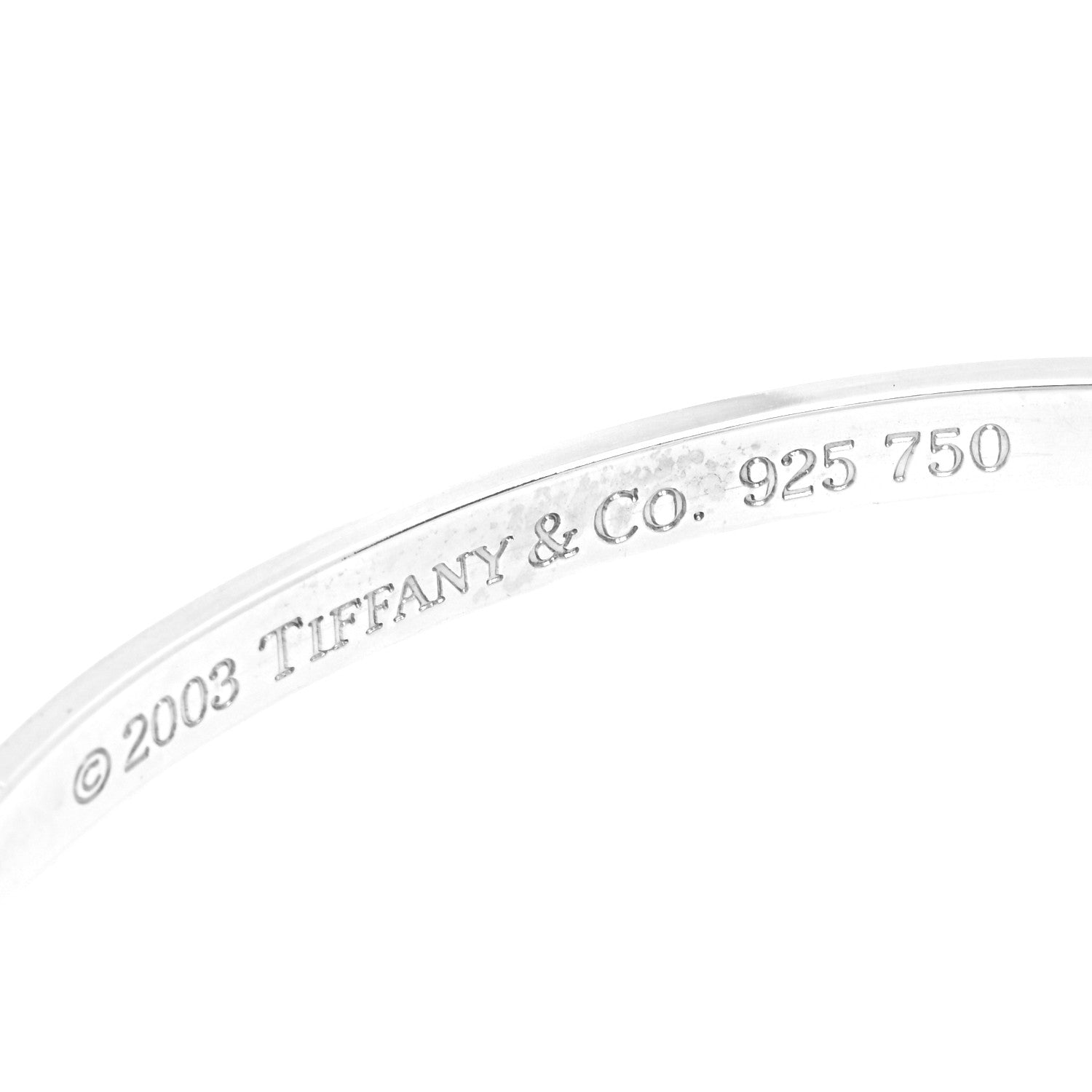 Tiffany Sterling Silver 18K Yellow Gold Heart Buckle Bracelet 3 of 3