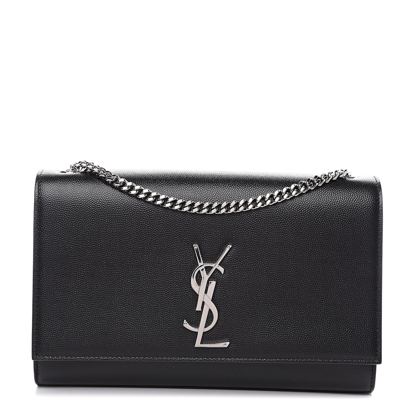 Grain De Poudre Large Classic Monogram Kate Satchel Black