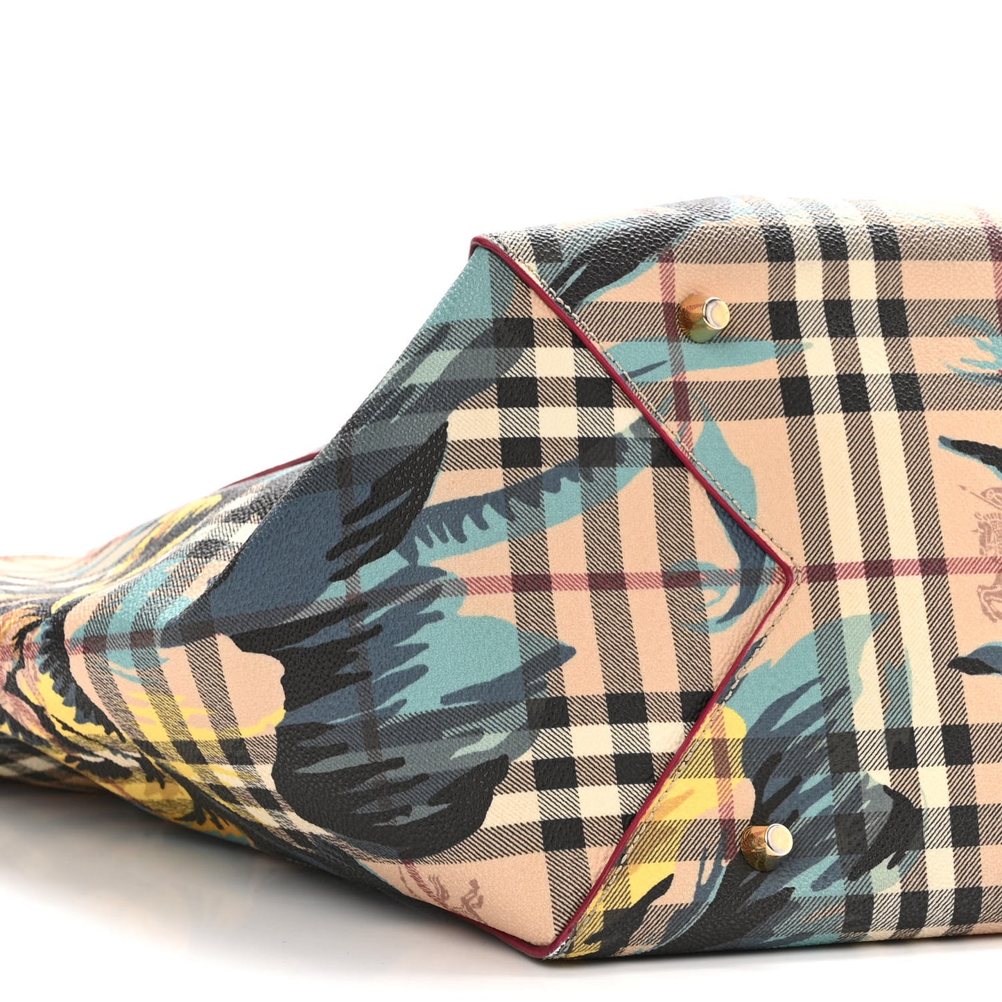 Haymarket Check Floral Print Small Canterbury Tote Pink