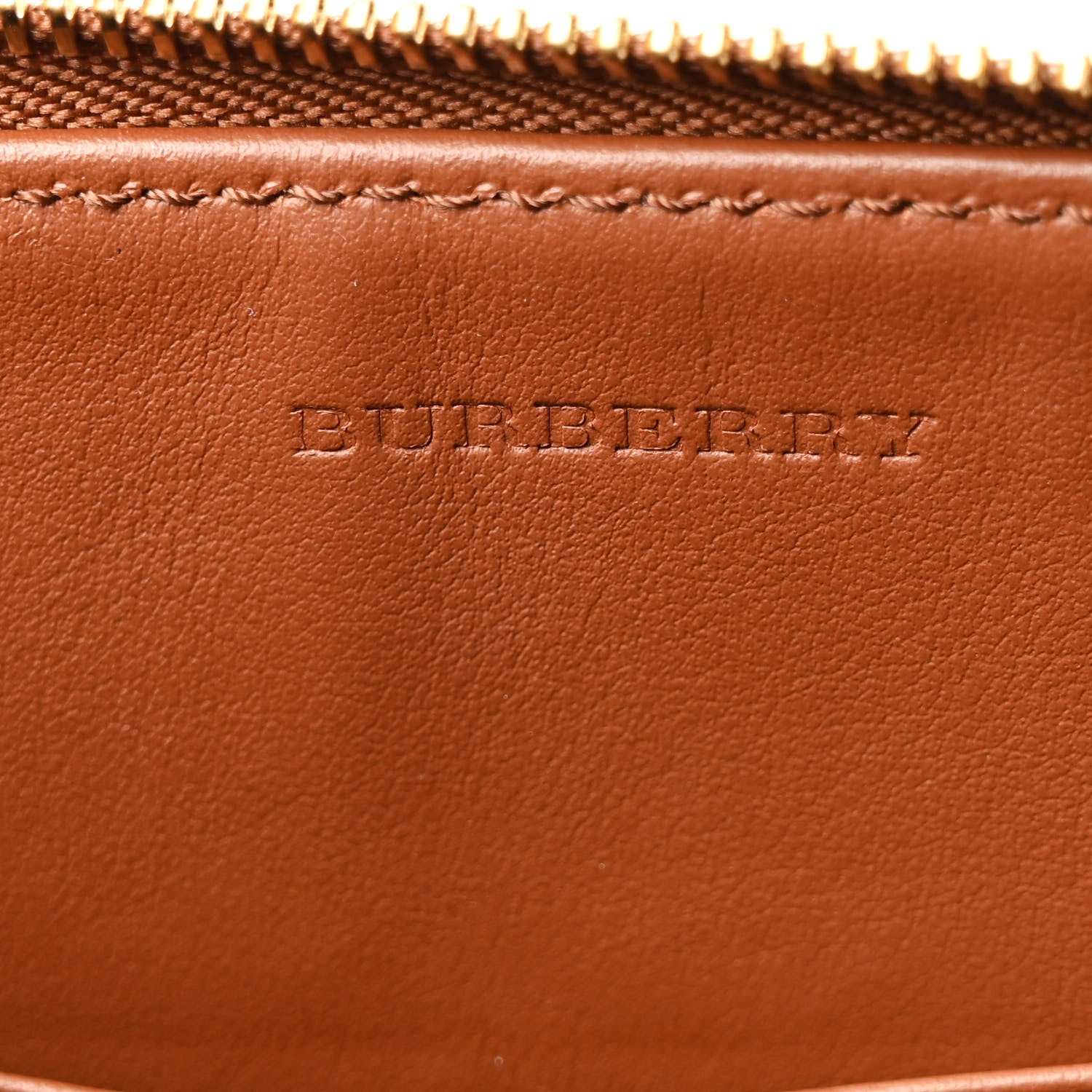 Burberry Haymarket Check Peyton Crossbody Clutch Bag Toffee 6 of 13