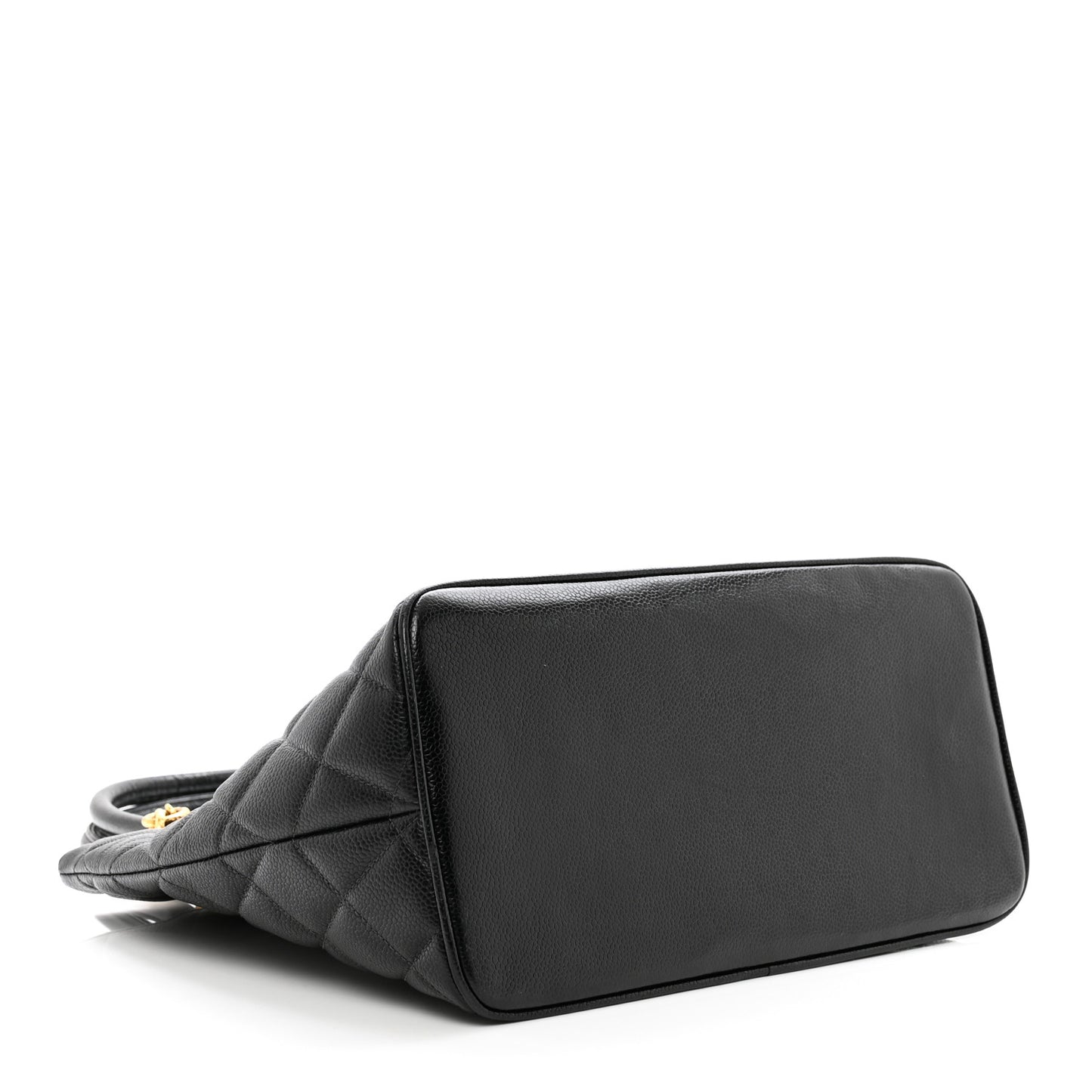 Caviar Quilted Medallion Tote Black