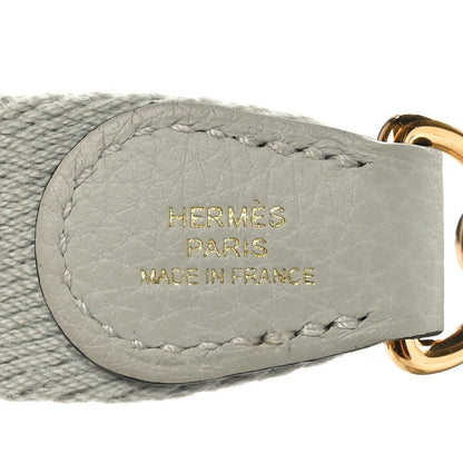 Hermes Taurillon Clemence Amazone Evelyne TPM Gris Neve 7 of 10