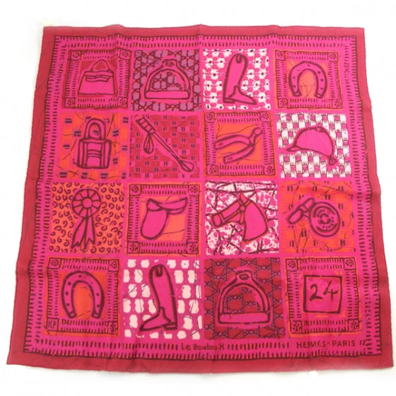 Hermes Silk Boubou H Scarf 70 Fuchsia 1 of 6