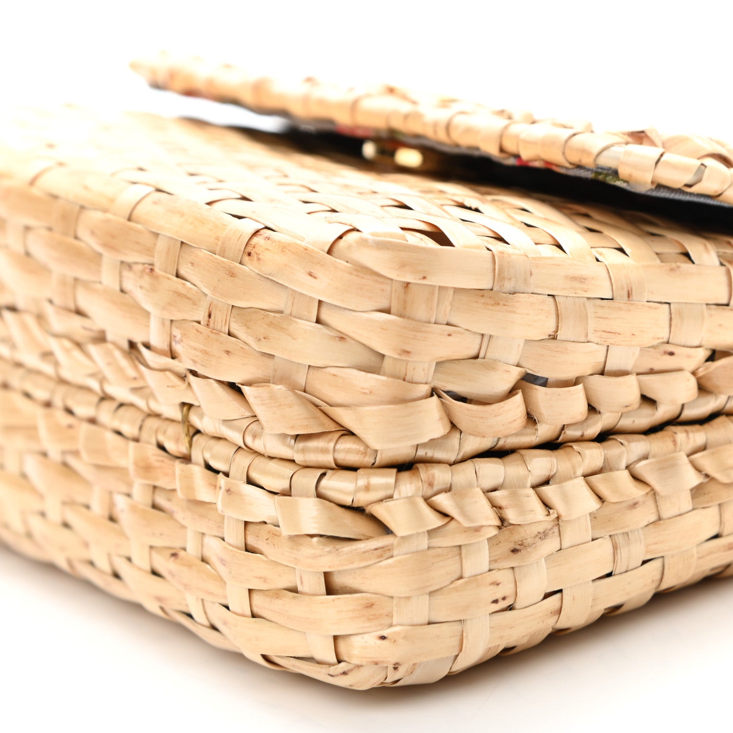 Gucci Glazed Wicker Mini Cestino Shoulder Bag Natural 11 of 11